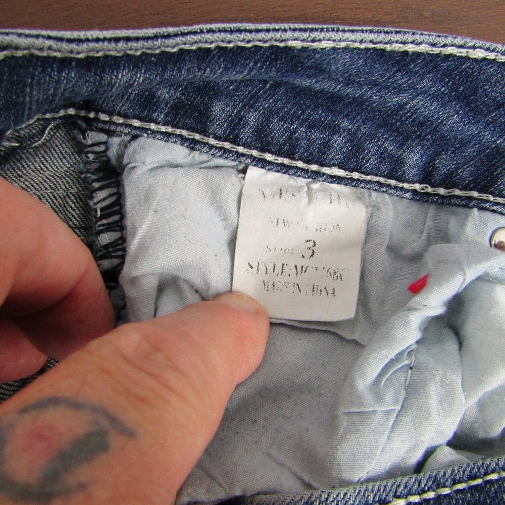 Miss Chic Jeans | Size 3 | Flared Leg | Women's | Blue Jeans - Picture 4 of 4